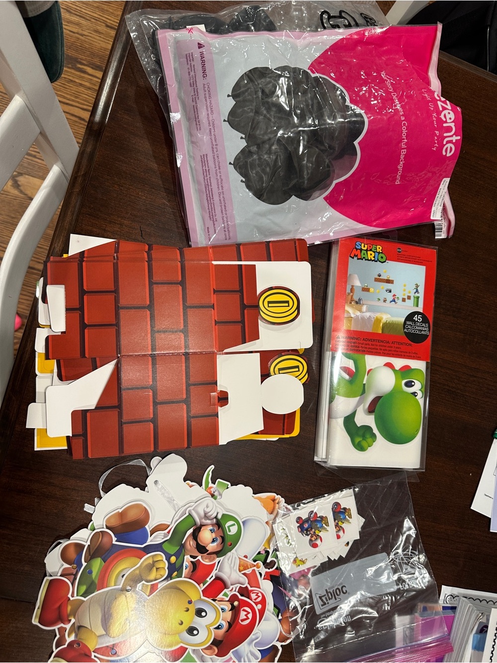 Super Mario Wall Decals, Tattoos, and Party Cutouts